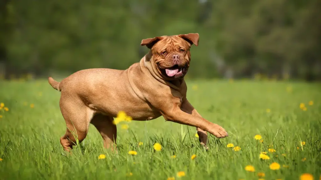 Dogue de Bordeaux Dog running exercise